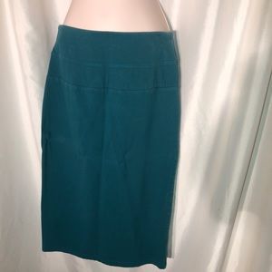 Teal turquoise pencil skirt with tummy control